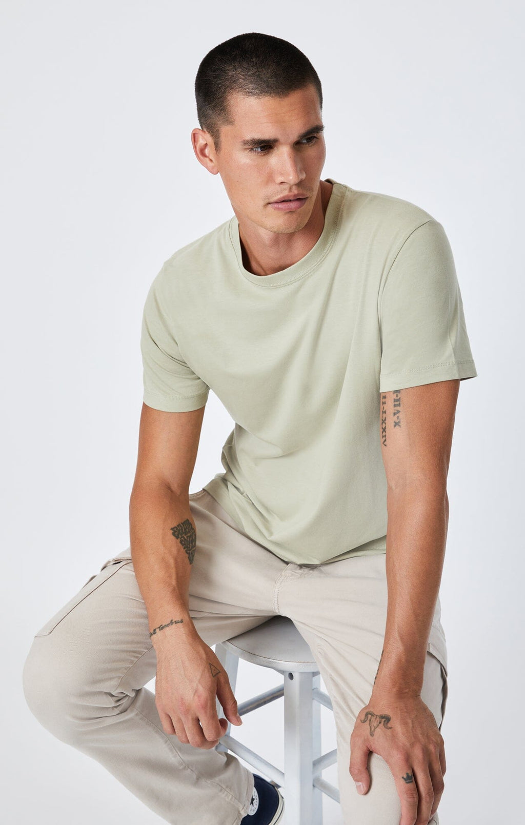 T-SHIRT IN TEA NATURAL DYE - Mavi Jeans