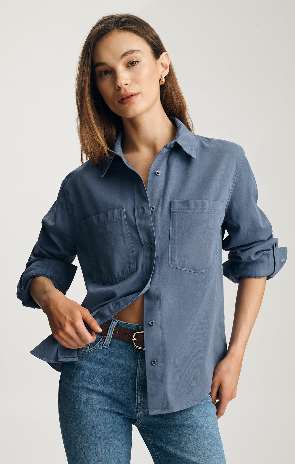 UTILITY SHIRT IN BLUE INDIGO - Mavi Jeans