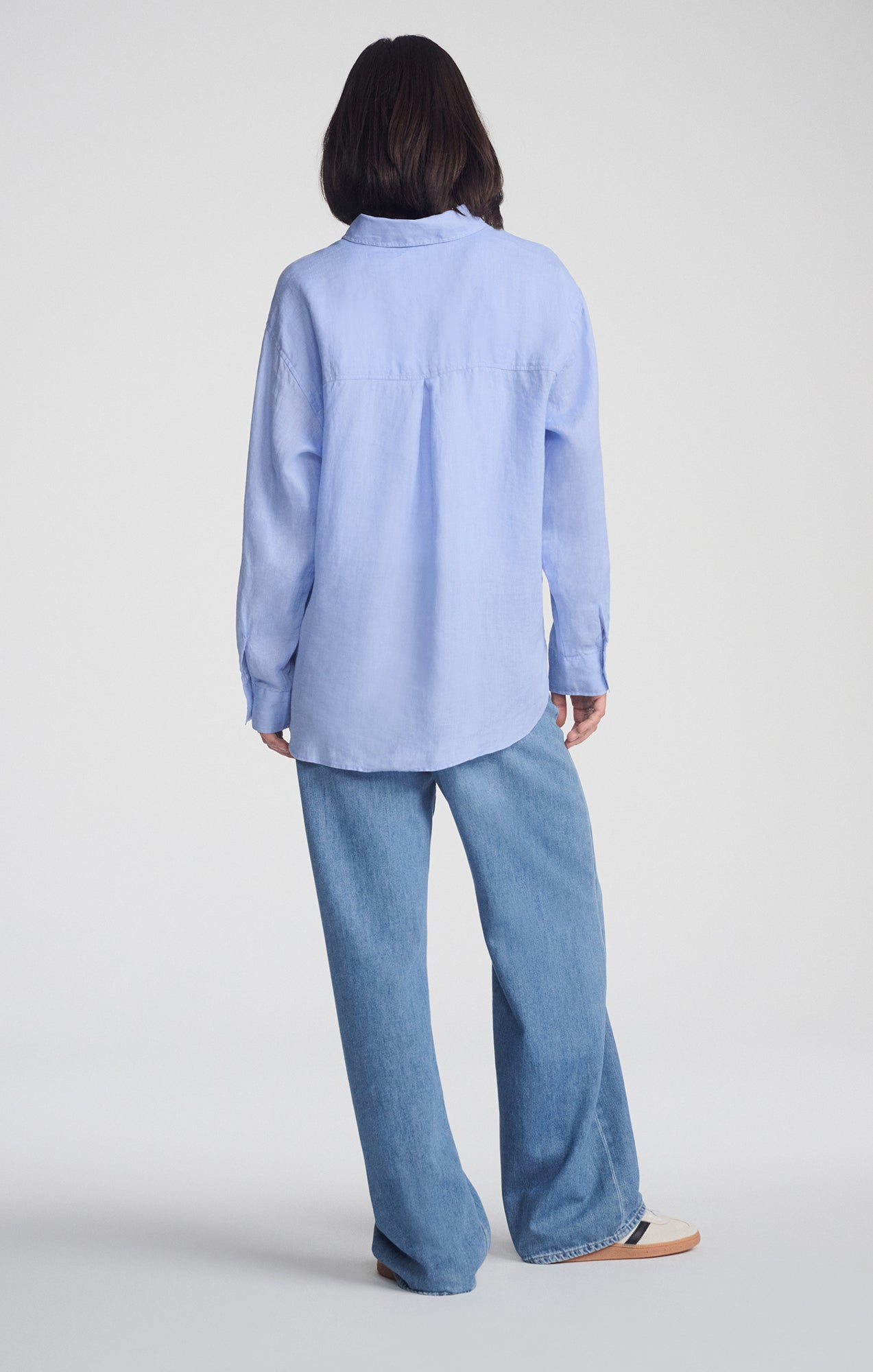 Mavi Women's Linen Button-Up Shirt In Blue Heron