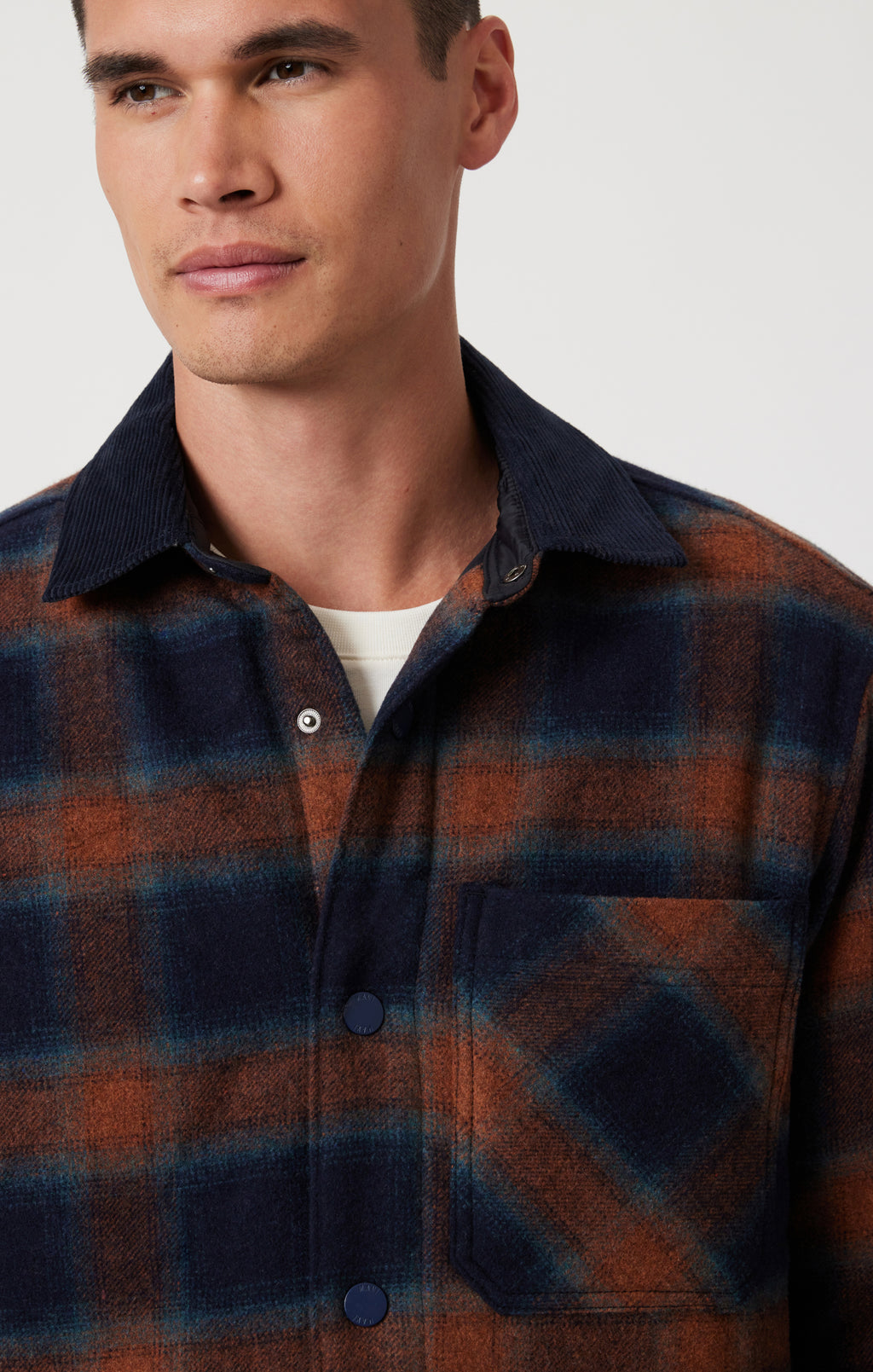 PLAID SHACKET IN BRICK RED CHECK - Mavi Jeans