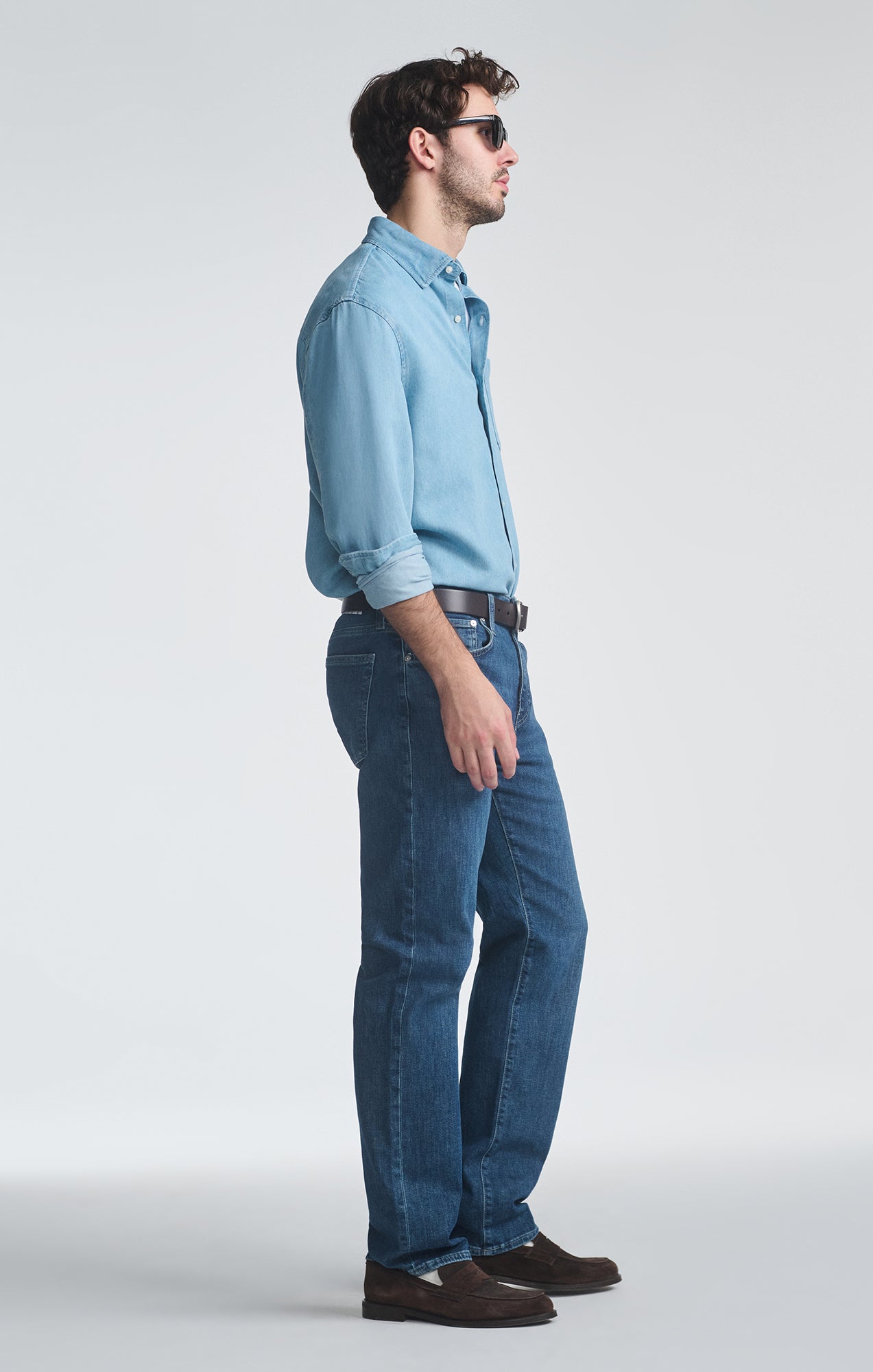 ZACH STRAIGHT LEG IN DEEP USED CLASSIC BLUE - Mavi Jeans