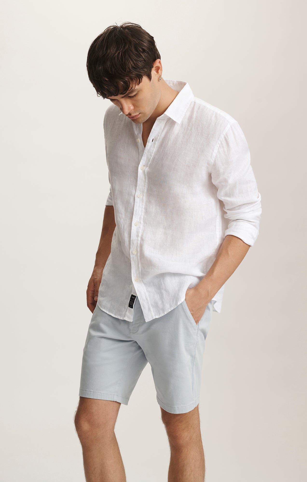 NOAH SHORTS IN ICE BLUE CASUAL TWILL - Mavi Jeans