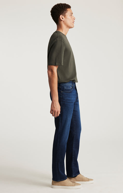 ZACH STRAIGHT LEG IN DARK BRUSHED WILLIAMSBURG - Mavi Jeans