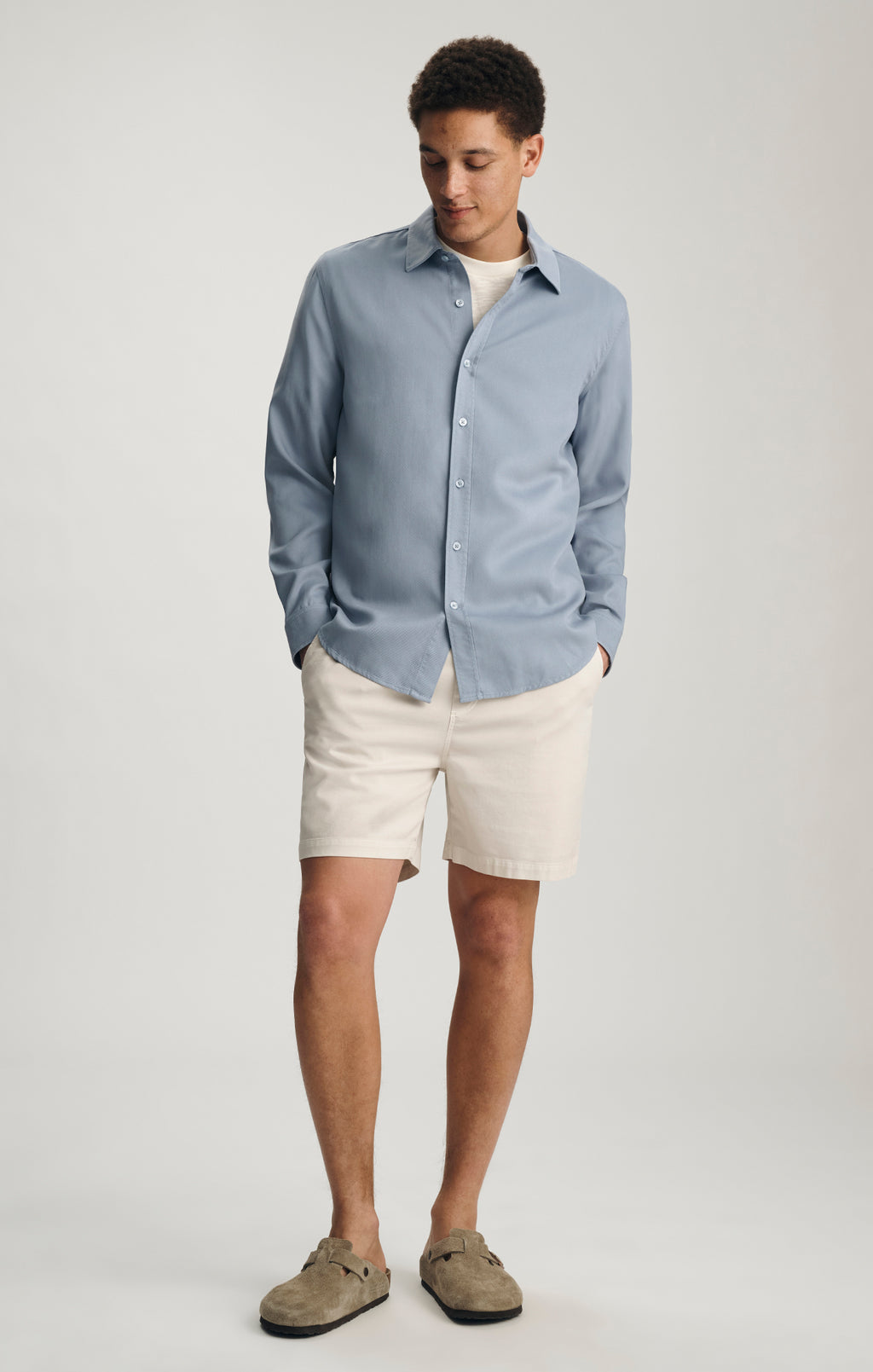 TENCEL™ BUTTON-UP SHIRT IN KENTUCKY BLUE - Mavi Jeans
