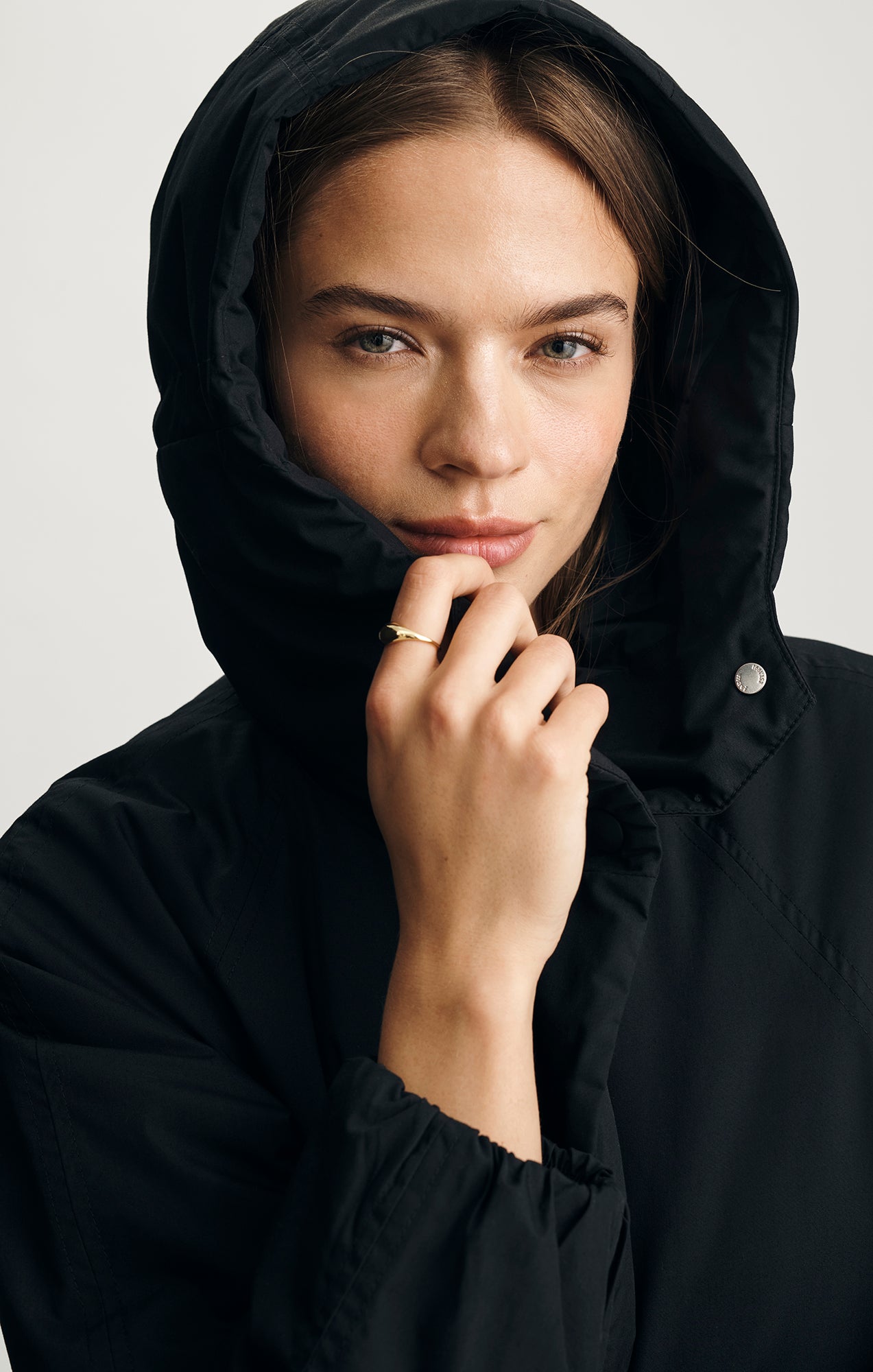 HOODED JACKET IN BLACK - Mavi Jeans