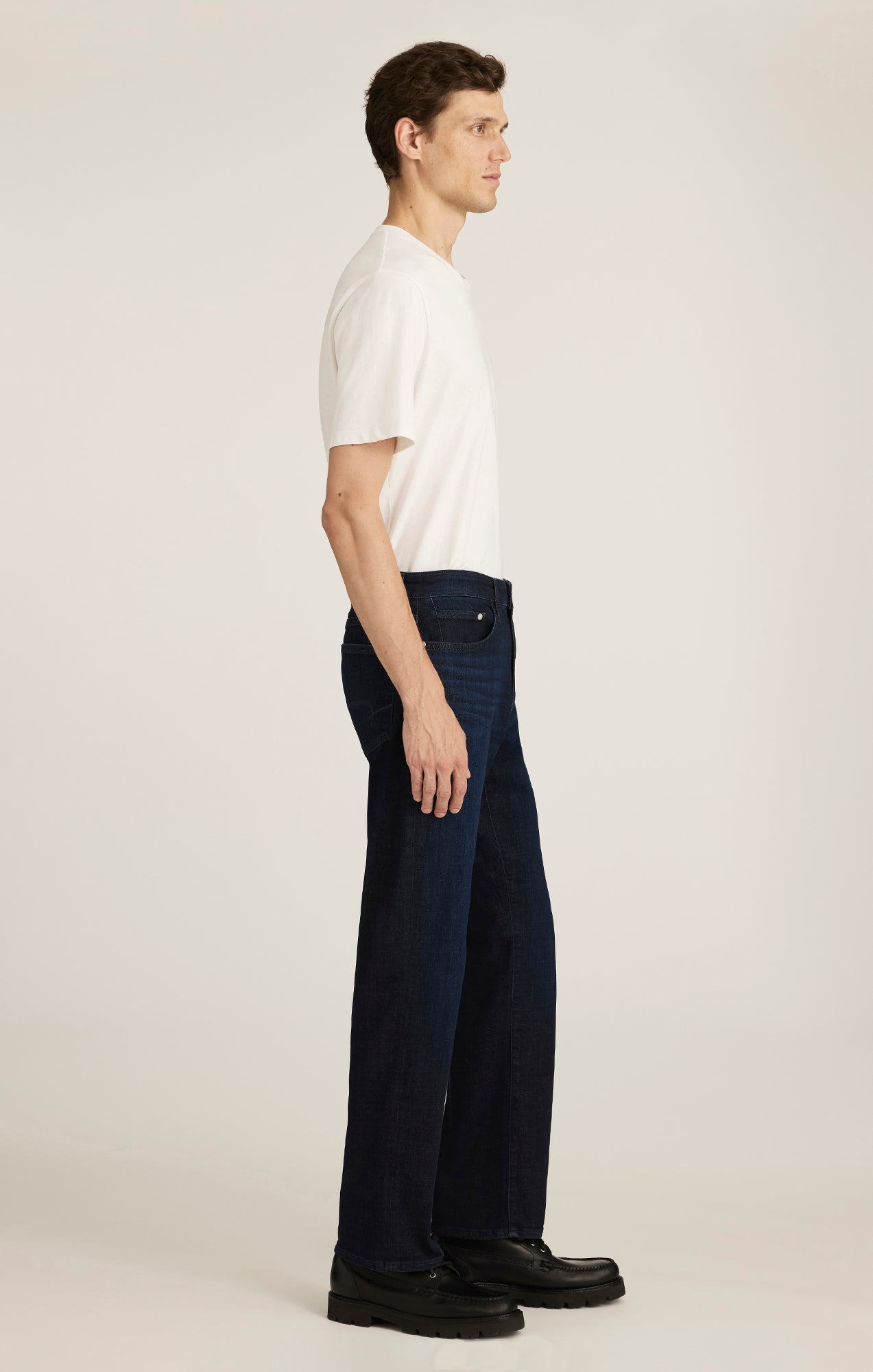 MATT RELAXED STRAIGHT LEG IN DEEP BRUSHED FEATHER BLUE - Mavi Jeans