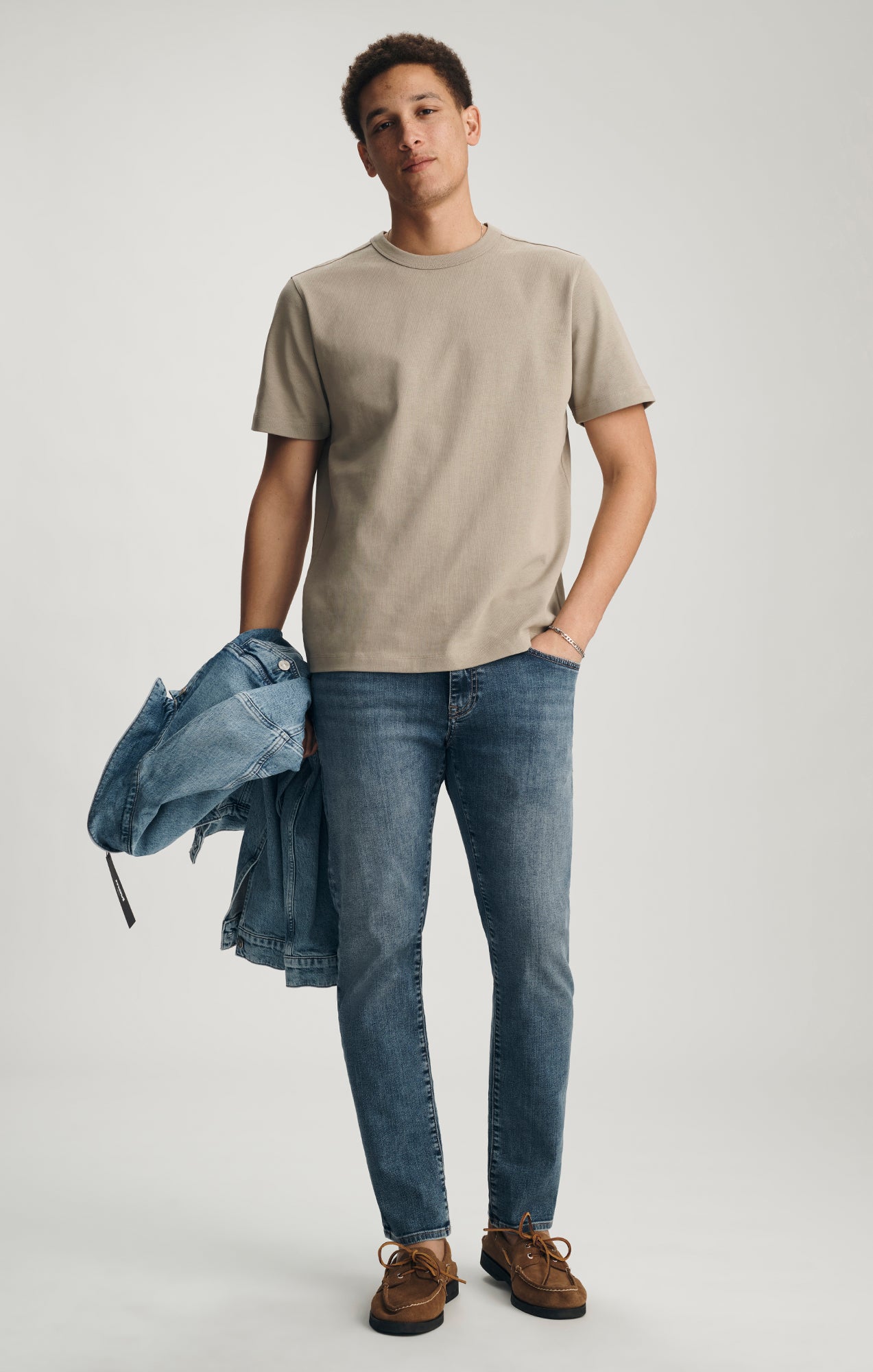 HERITAGE CREW NECK T-SHIRT IN SENECA ROCK - Mavi Jeans