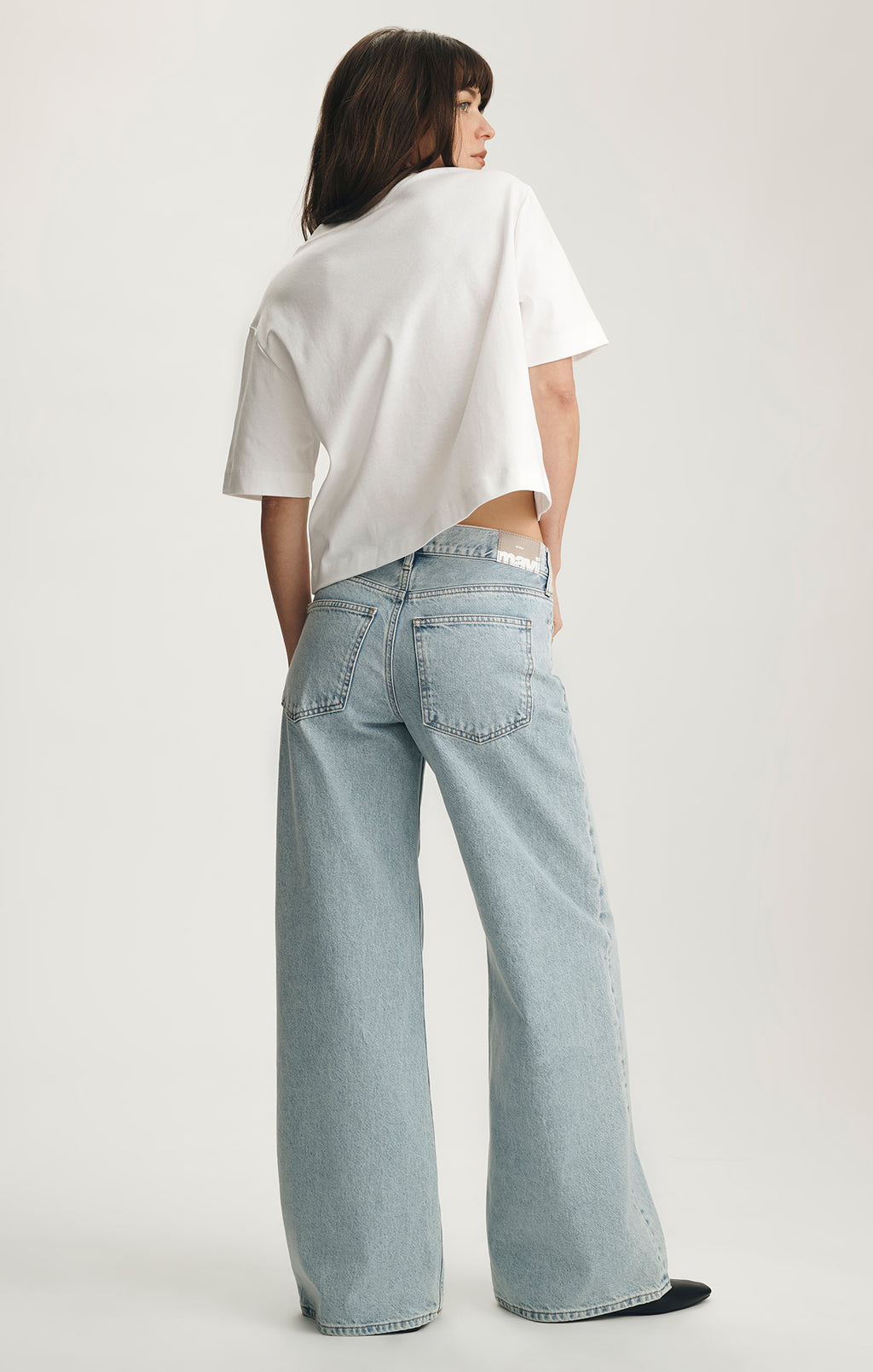 SANDY WIDE LEG IN BLEACHED CLASSIC DENIM - Mavi Jeans