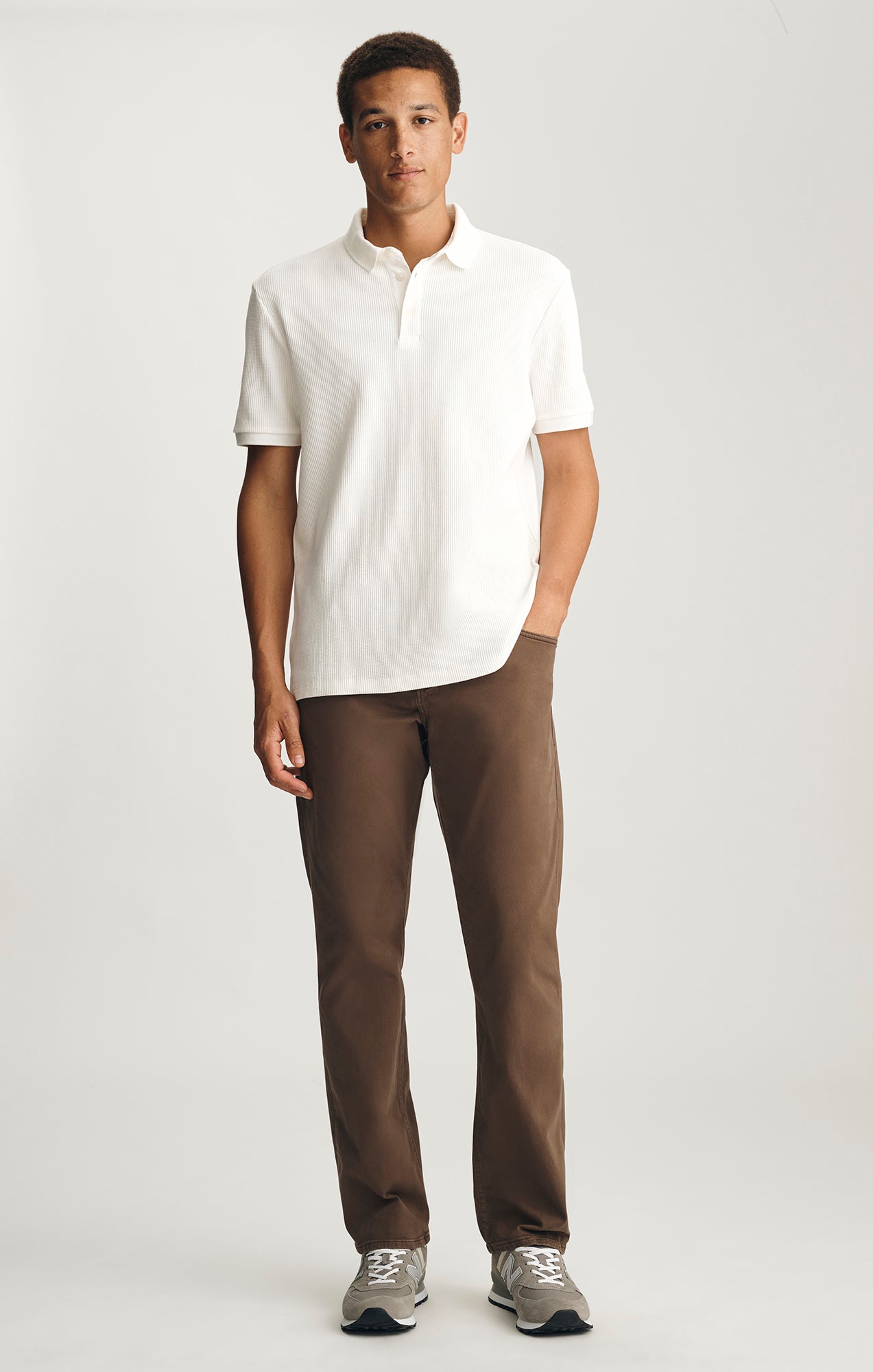 POLO T-SHIRT IN ANTIQUE WHITE