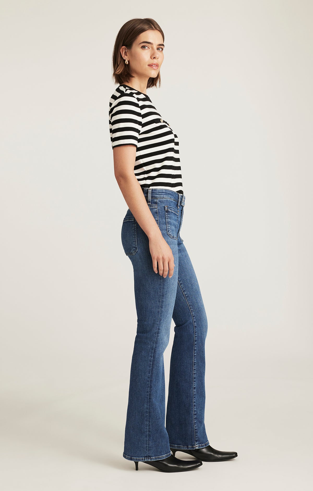 VICKY MARINE BOOTCUT IN MID BRUSHED GOLD PREMIUM - Mavi Jeans