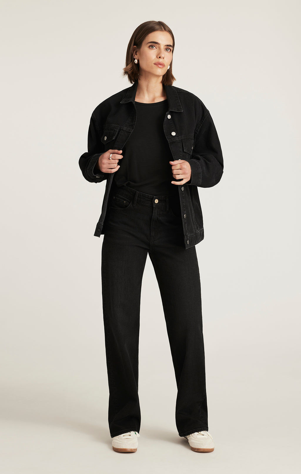 LUNA DENIM JACKET IN DARK SMOKE 90S - Mavi Jeans