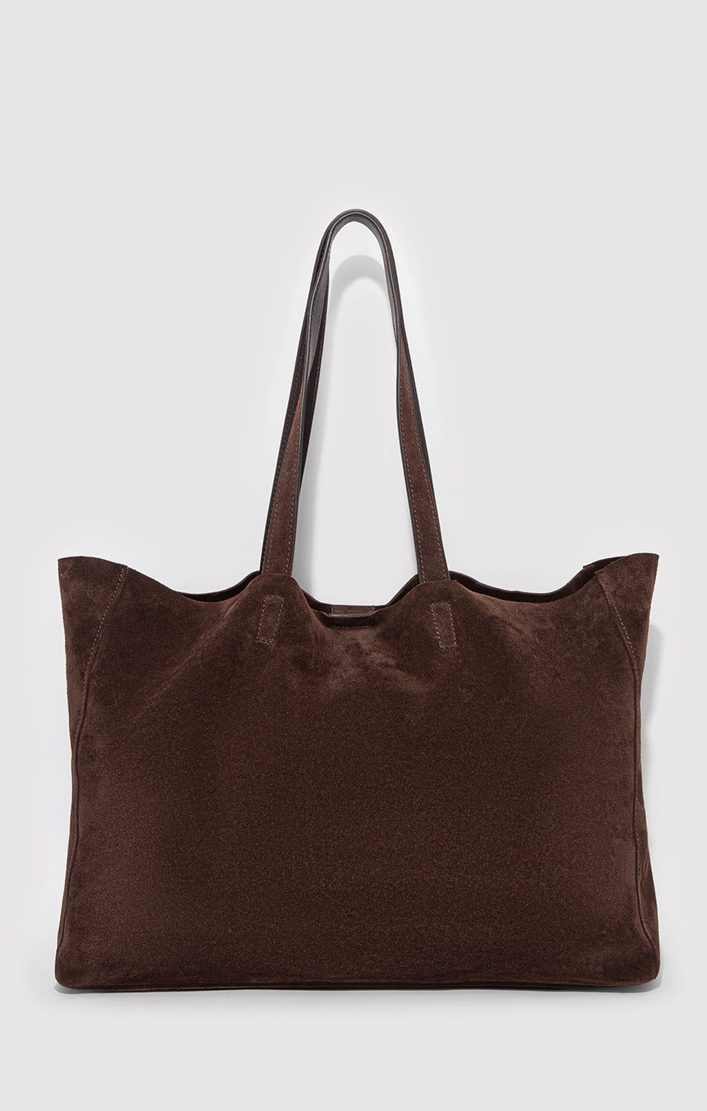 SUEDE SHOPPER BAG IN TORTOISE SHELL