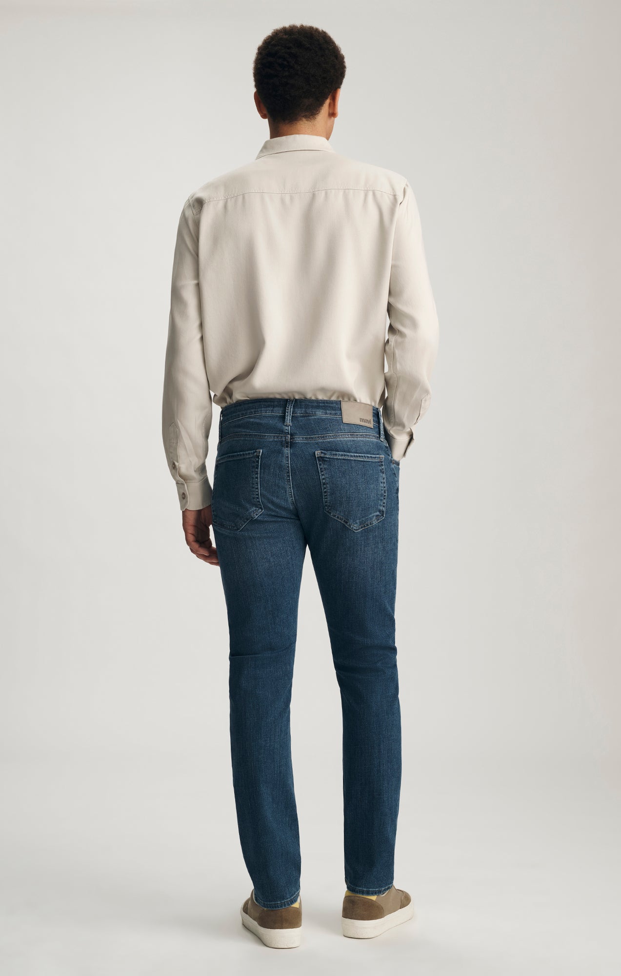 MARCUS SLIM STRAIGHT LEG IN MID USED BRUSHED ORGANIC VINTAGE - Mavi Jeans