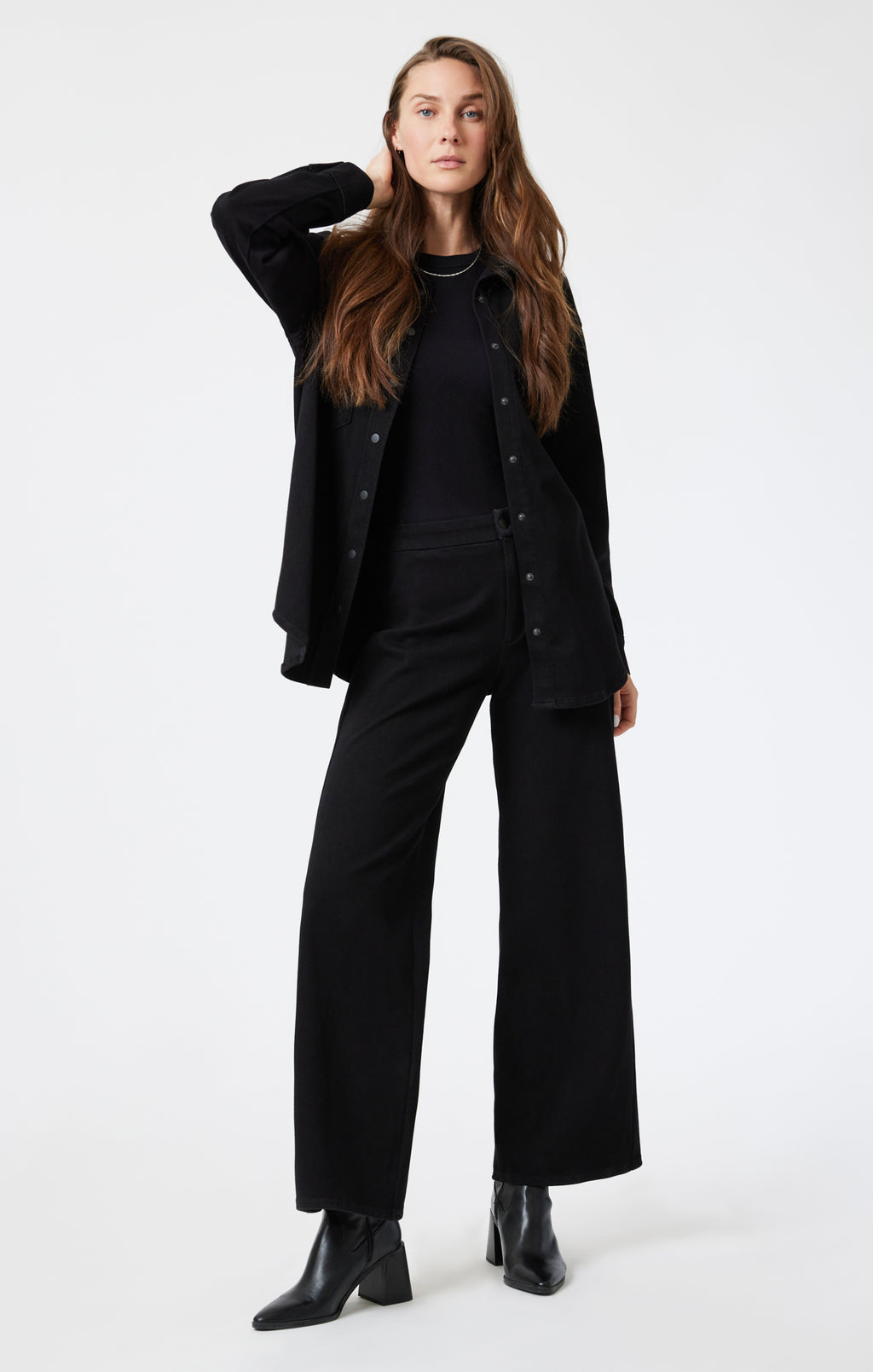 SHERRY WIDE LEG IN SMOKE MOVE - Mavi Jeans