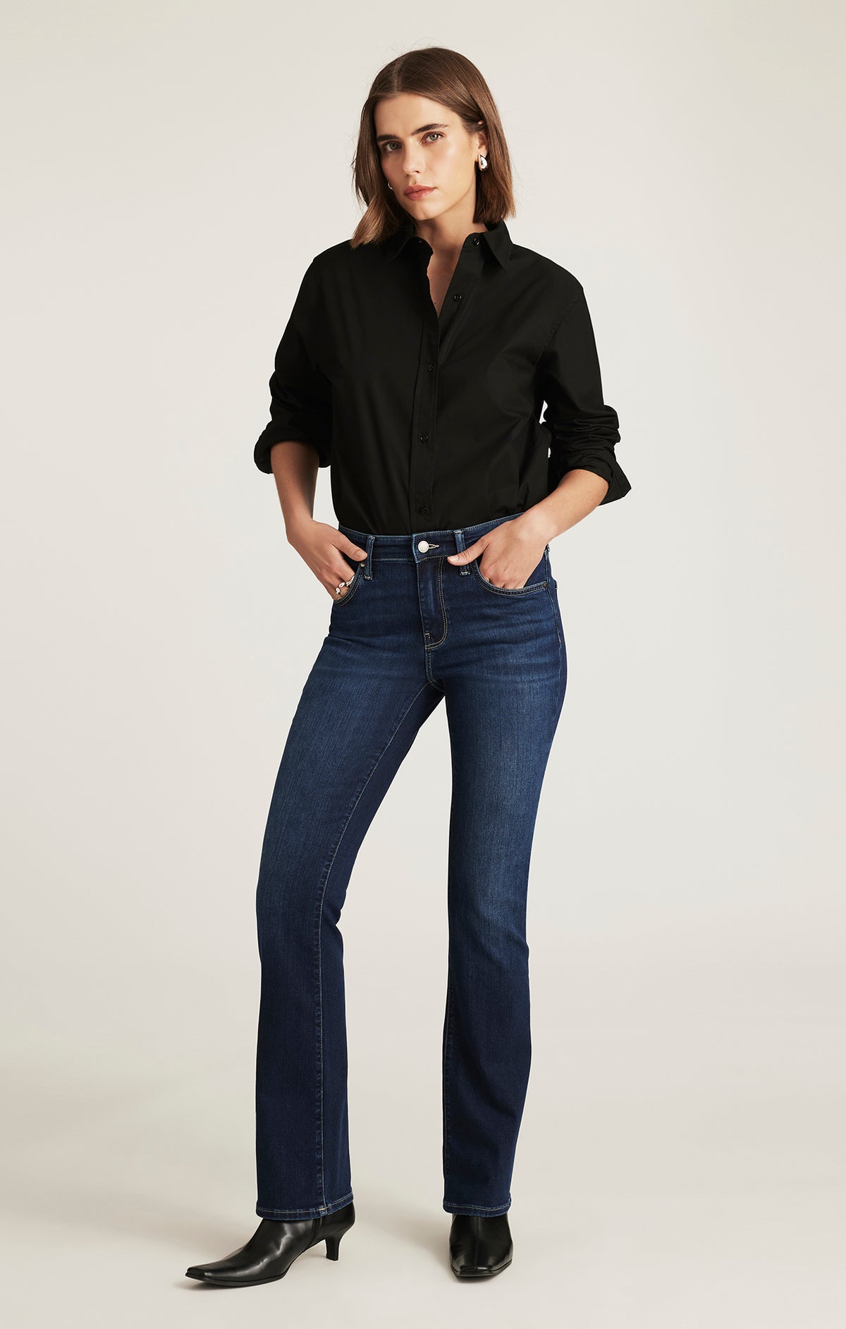 MOLLY BOOTCUT IN DEEP BRUSHED FEATHER LUXE - Mavi Jeans