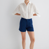 PLEATED TENCEL™ SHORTS IN LIGHT INDIGO - Mavi Jeans