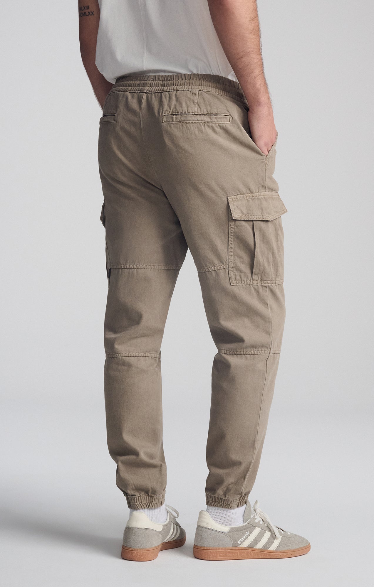 DOUBLE POCKET CUFFED CARGO PANTS IN BRINDLE - Mavi Jeans