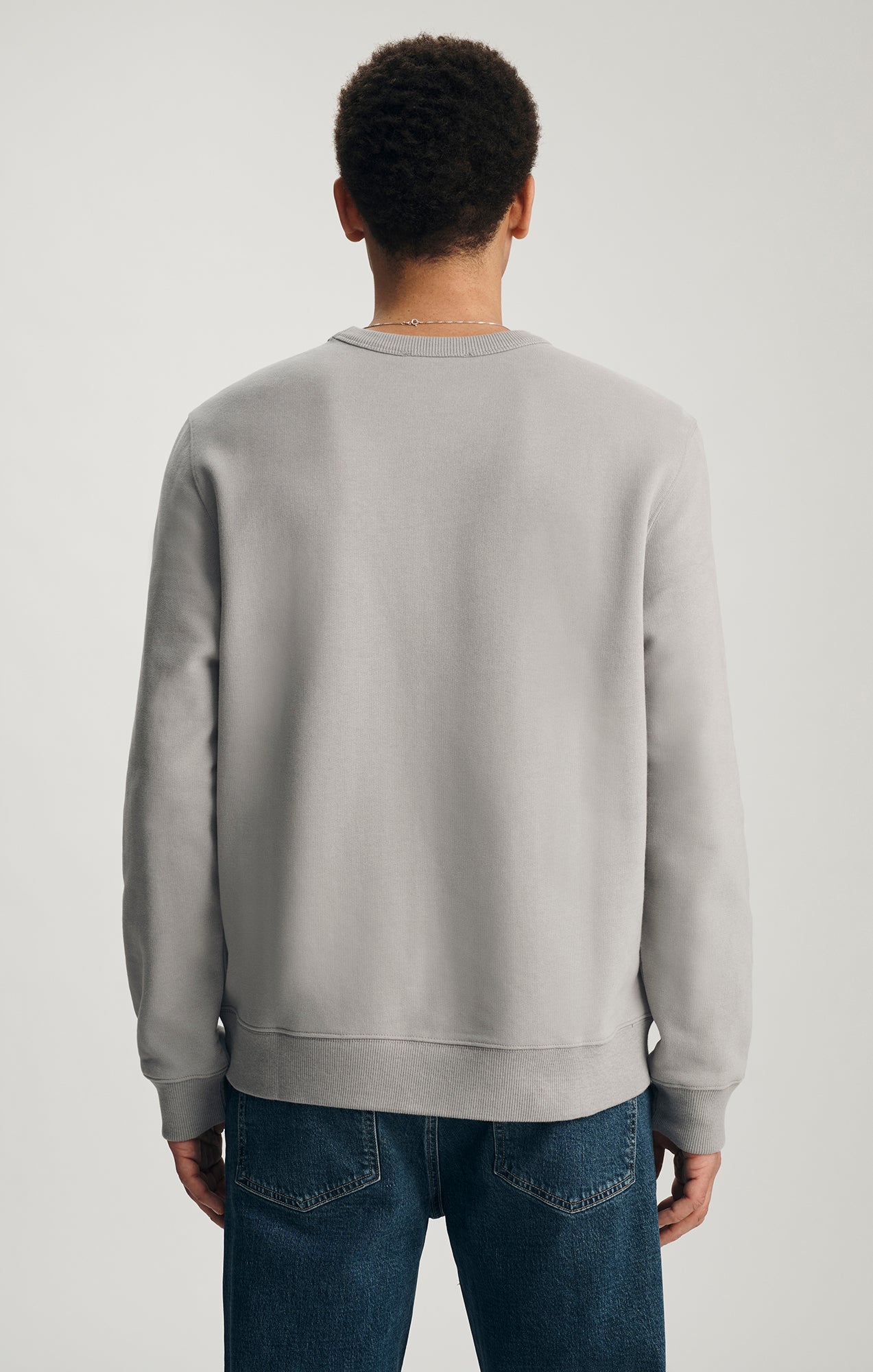 Mavi Men's V-Stitch Crew Neck Sweatshirt In Alloy – Mavi Jeans
