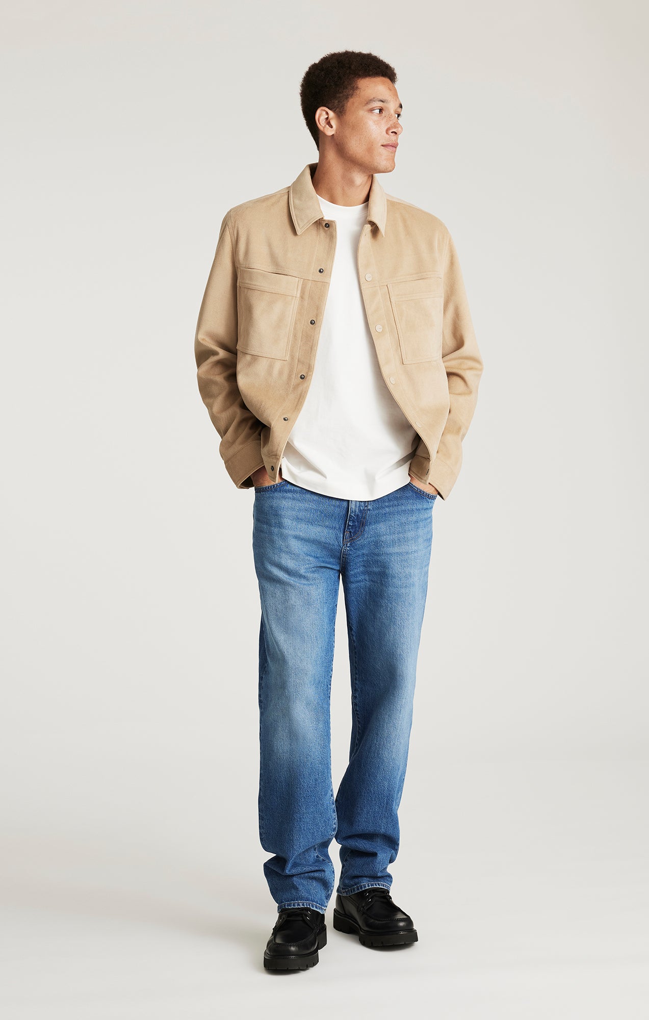 CORDUROY HARRINGTON JACKET IN CROCKERY - Mavi Jeans