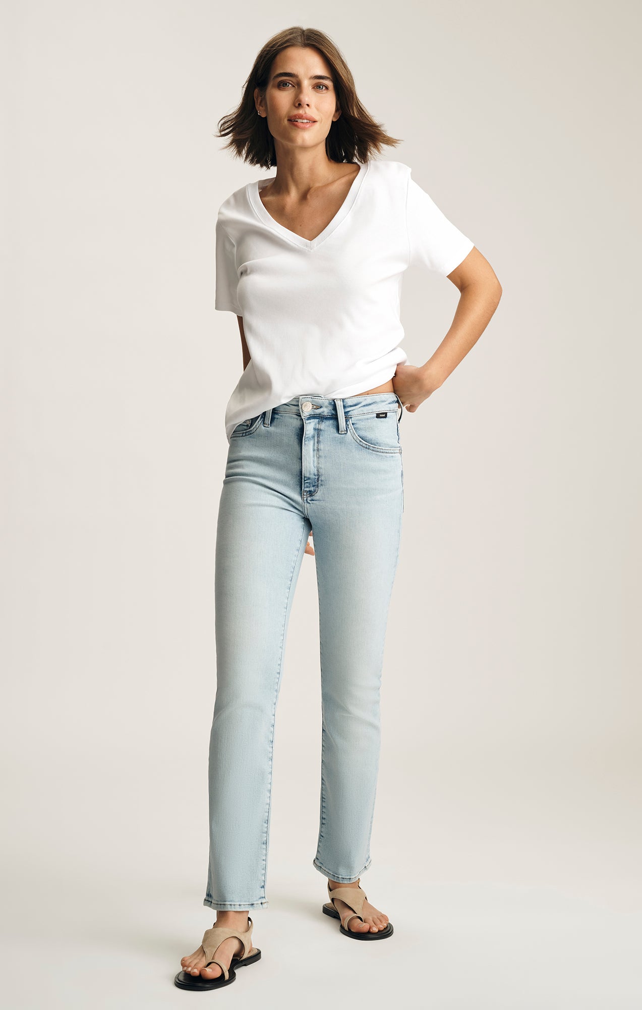 KENDRA STRAIGHT LEG IN ICE BRUSHED TRIBECA - Mavi Jeans