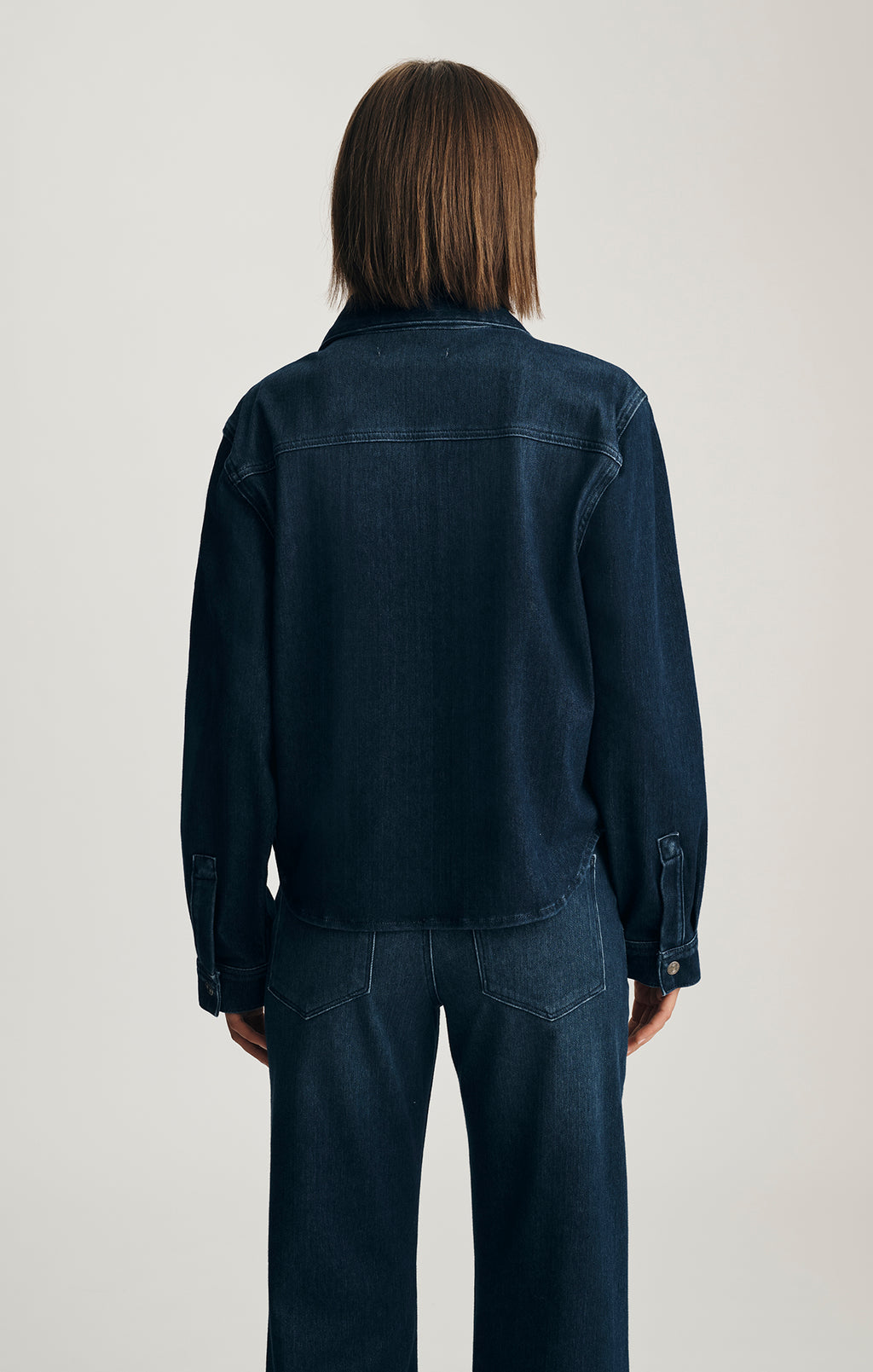 TIA DENIM SHIRT IN DARK BLUE MOVE