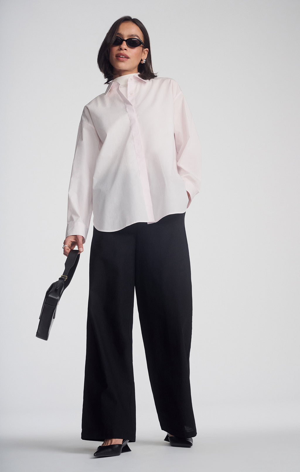 LONG SLEEVE BUTTON-UP SHIRT IN SHRINKING VIOLET - Mavi Jeans