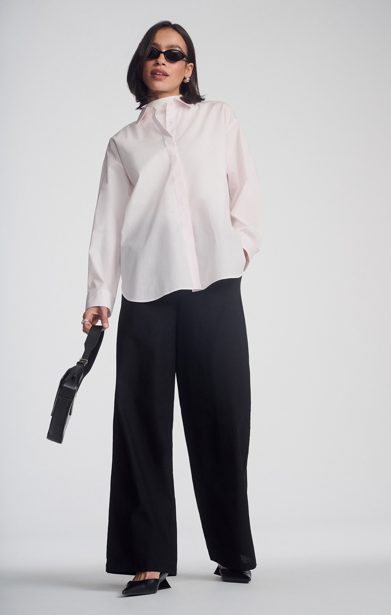 LONG SLEEVE BUTTON-UP SHIRT IN SHRINKING VIOLET - Mavi Jeans