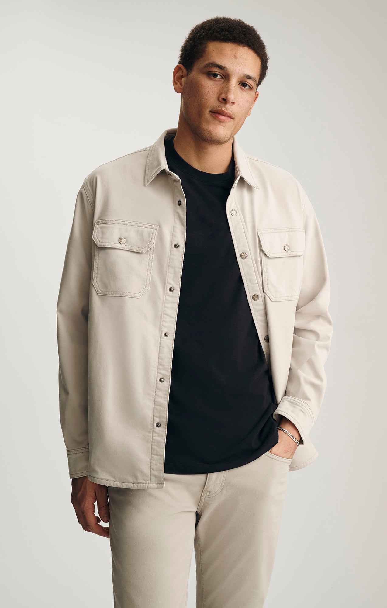 Mavi Men's Asher Denim Overshirt In Cloud Explorer – Mavi Jeans