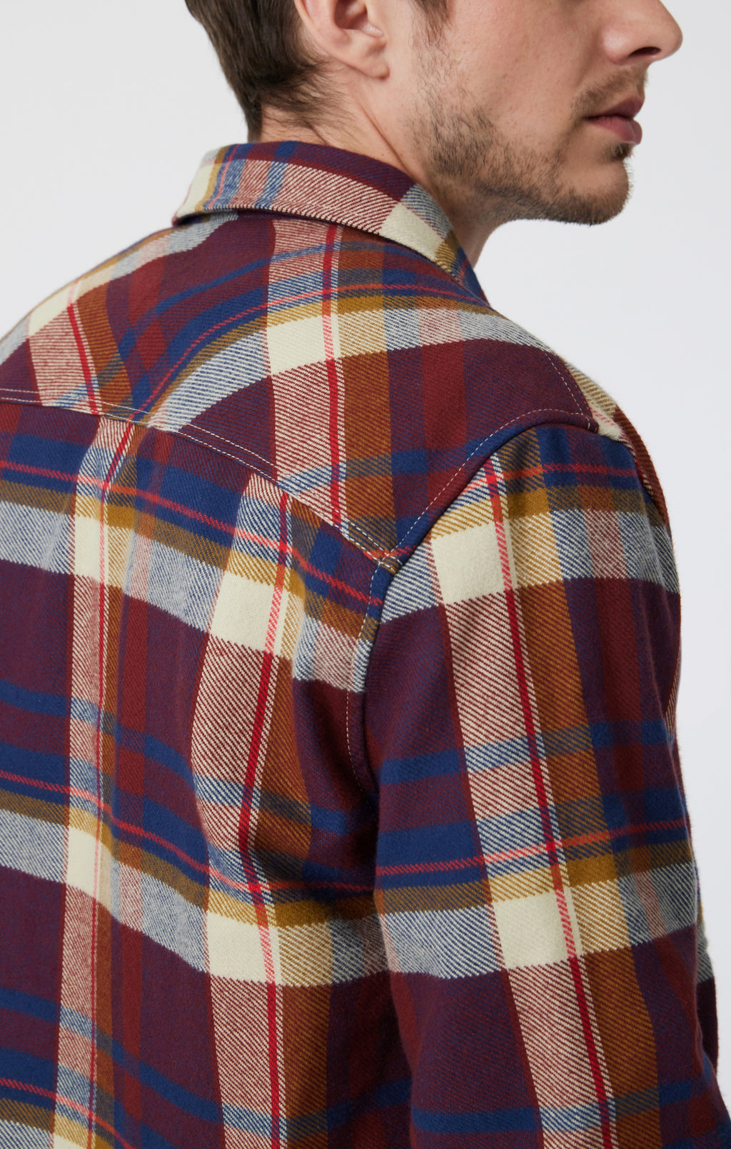 DOUBLE POCKET CHECK SHIRT IN PAPRIKA CHECK - Mavi Jeans