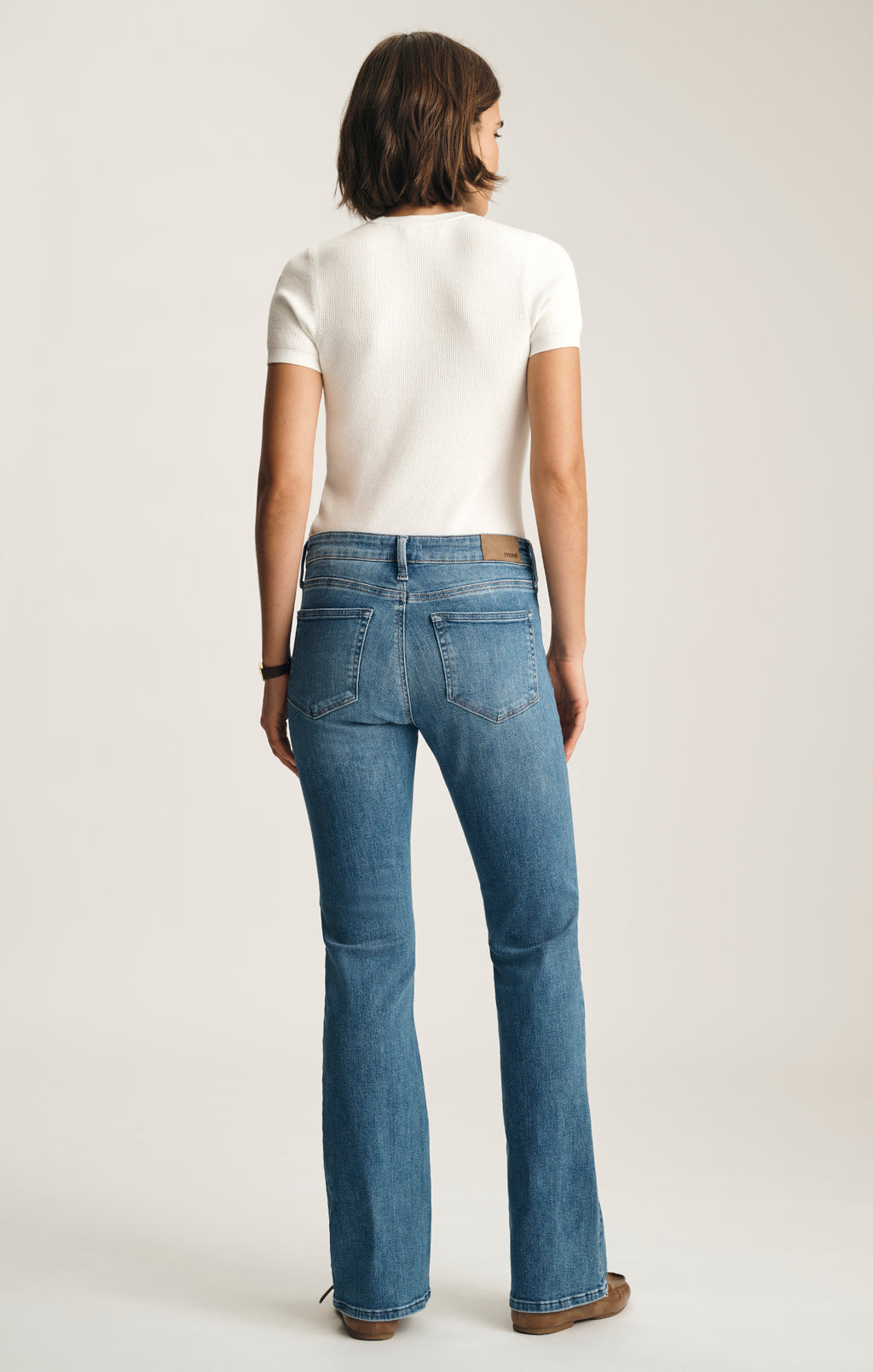 VICKY BOOTCUT IN BLUE BRUSHED FLEX BLUE - Mavi Jeans