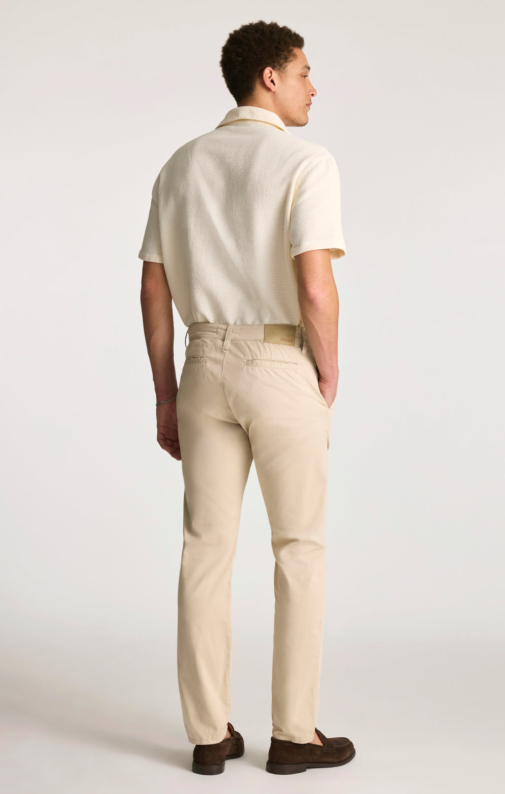 MILTON SLIM STRAIGHT CHINO IN LINEN CITY SMART