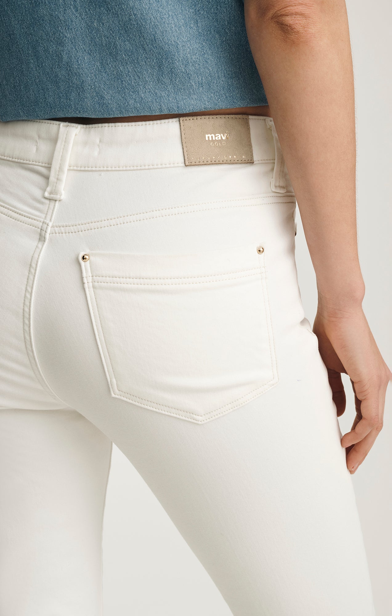 SYDNEY FLARE IN OFF WHITE GOLD PREMIUM - Mavi Jeans