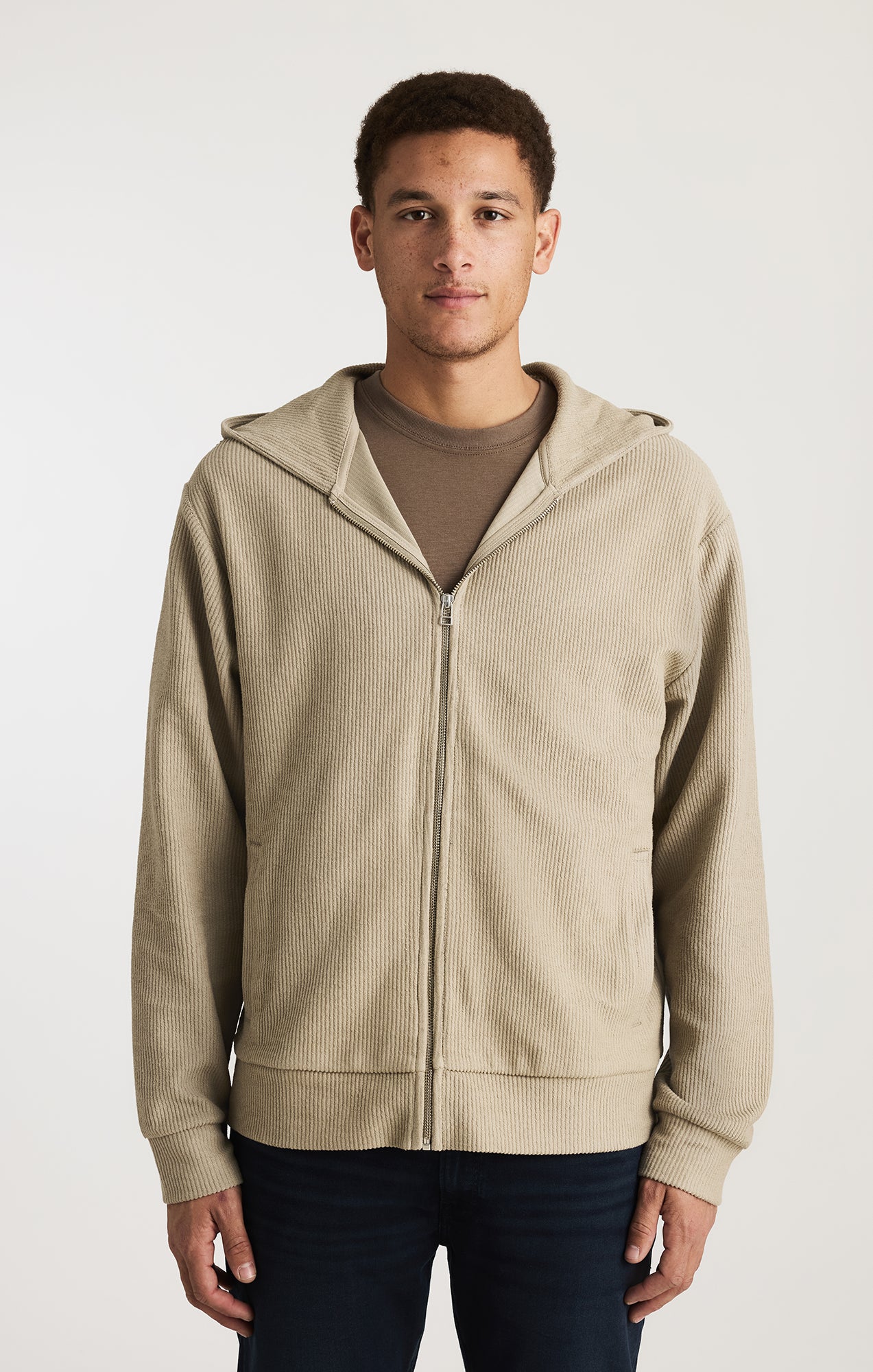 Mavi Men's Edition Full Zip Hoodie In London Fog – Mavi Jeans