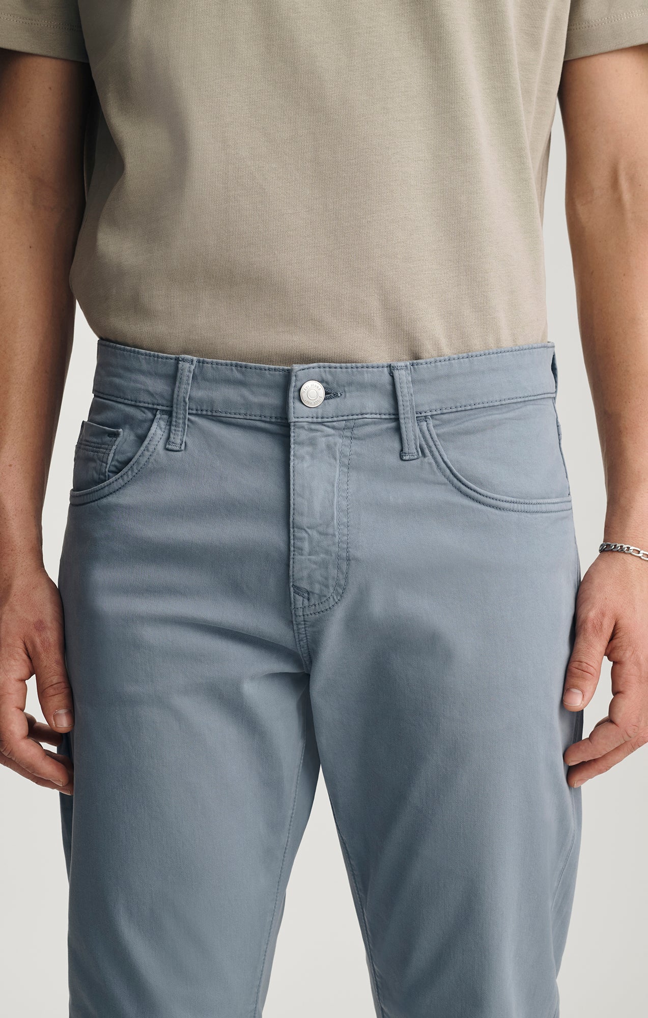 MATT RELAXED STRAIGHT LEG IN STEEL TWILL