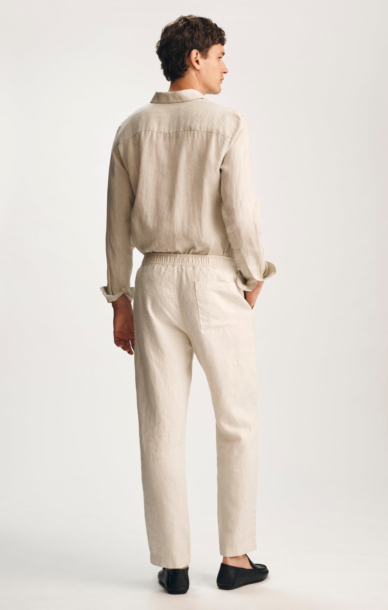 LINEN PANTS IN SILVER BIRCH - Mavi Jeans