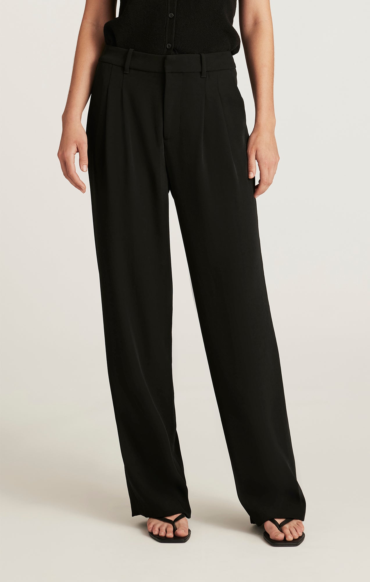 EDITION STRAIGHT LEG PANTS IN BLACK - Mavi Jeans