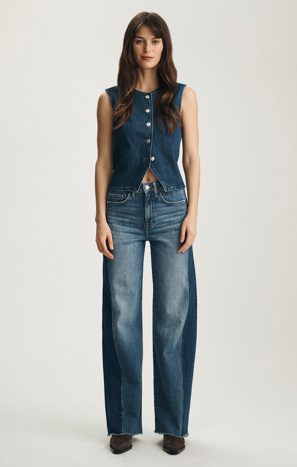 MALIBU WIDE LEG IN MID DENIM - Mavi Jeans