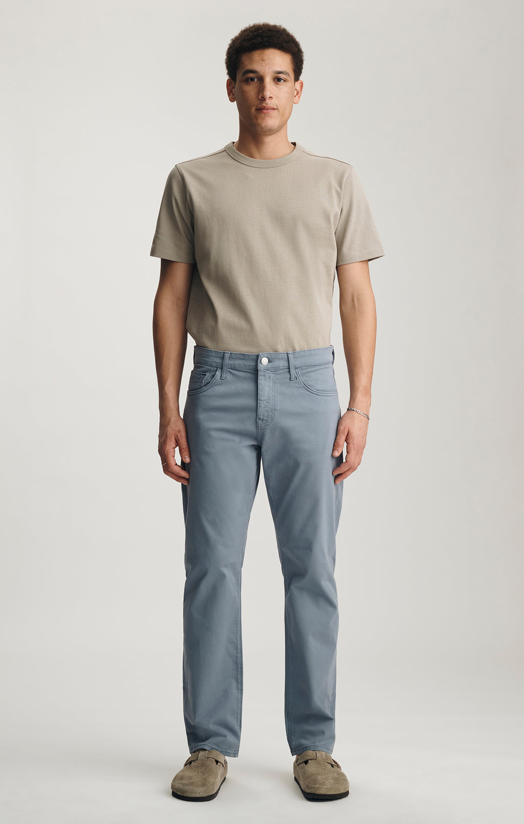 MATT RELAXED STRAIGHT LEG IN STEEL TWILL