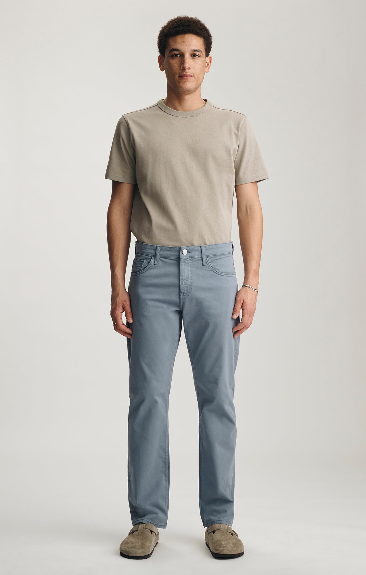 MATT RELAXED STRAIGHT LEG IN STEEL TWILL