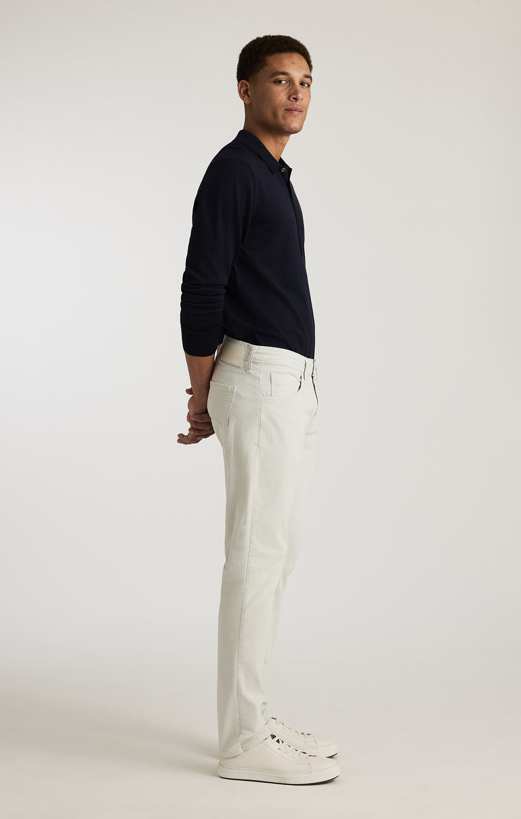 JAKE SLIM LEG IN IVORY CASUAL TWILL
