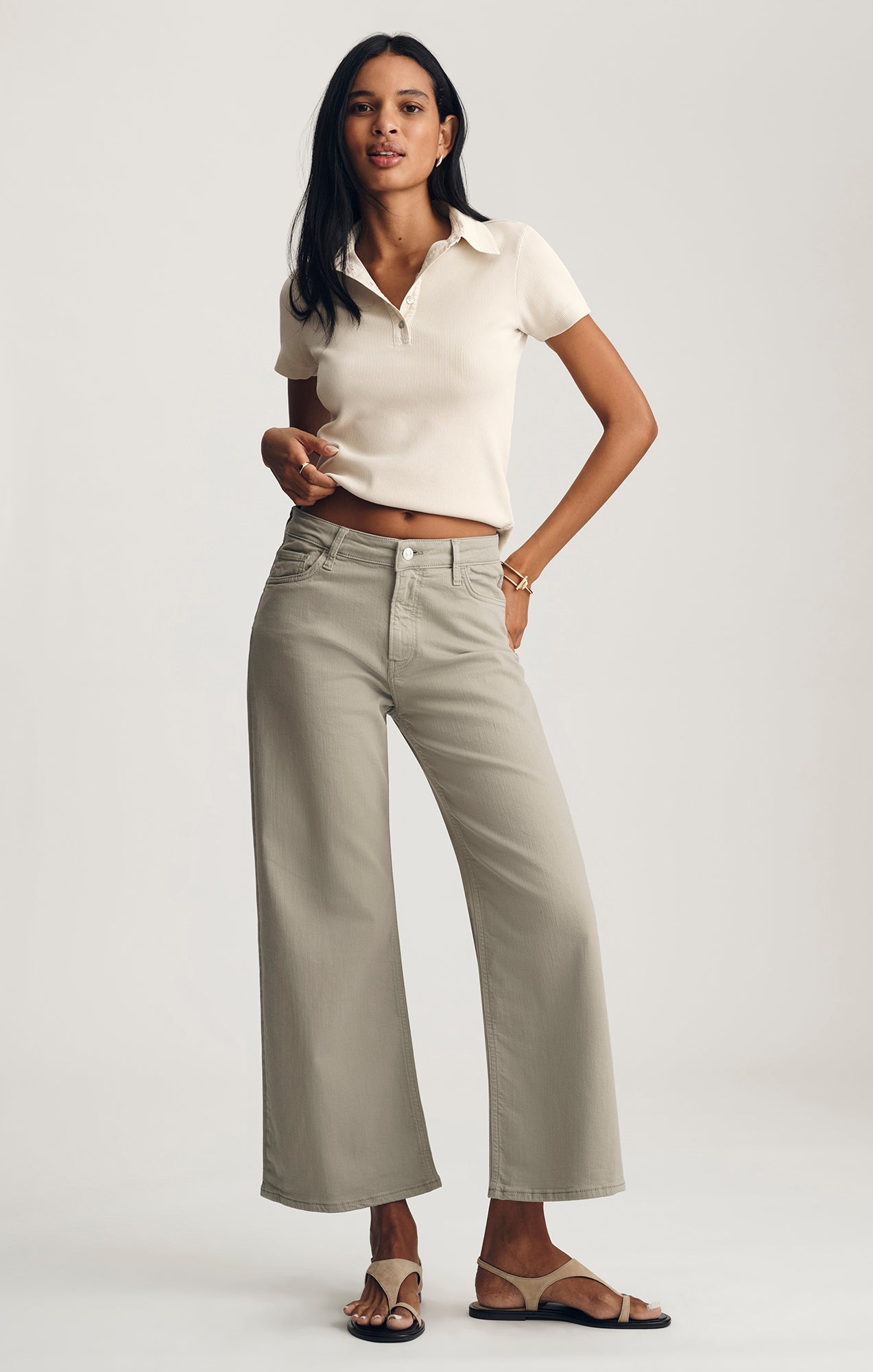 PALOMA WIDE LEG IN DESERT SAGE FLEX BLUE