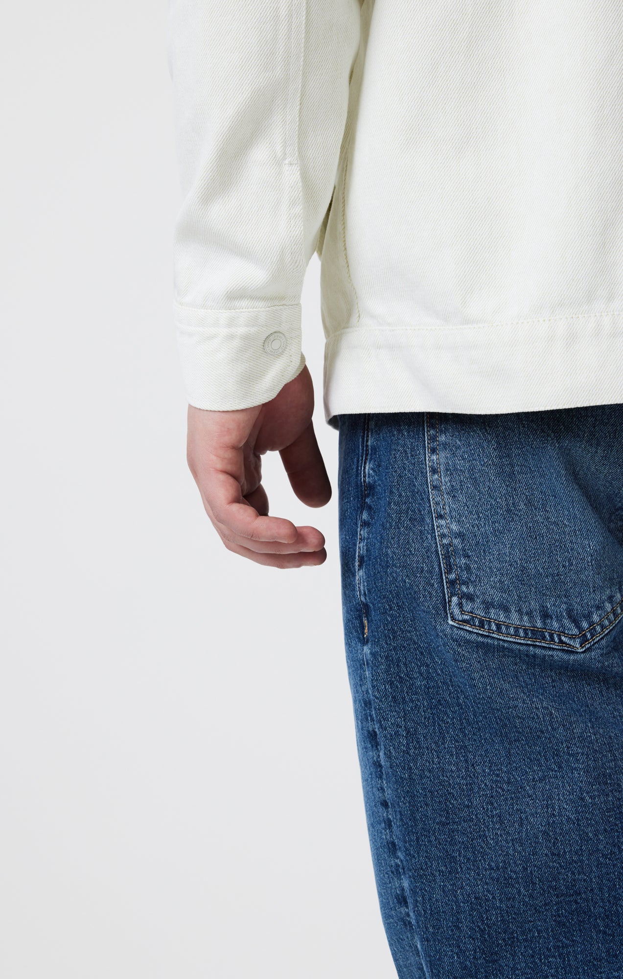 DOUBLE POCKET OVERSHIRT IN ANTIQUE WHITE - Mavi Jeans