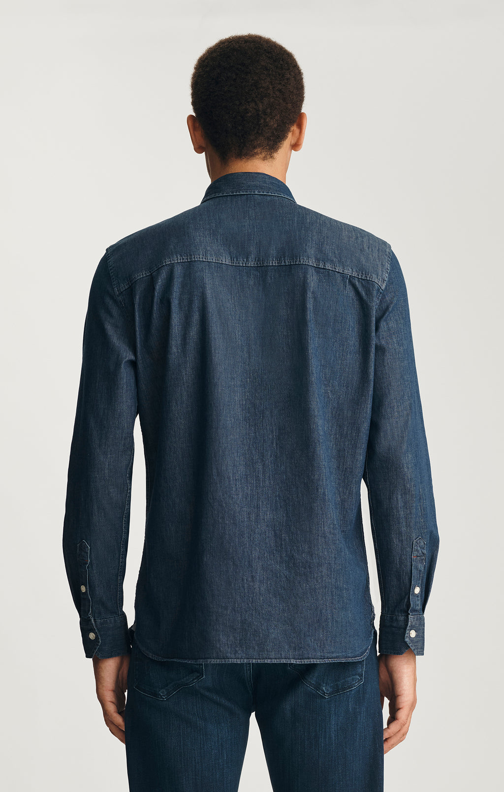 LONG SLEEVE BUTTON-UP SHIRT IN RINSE