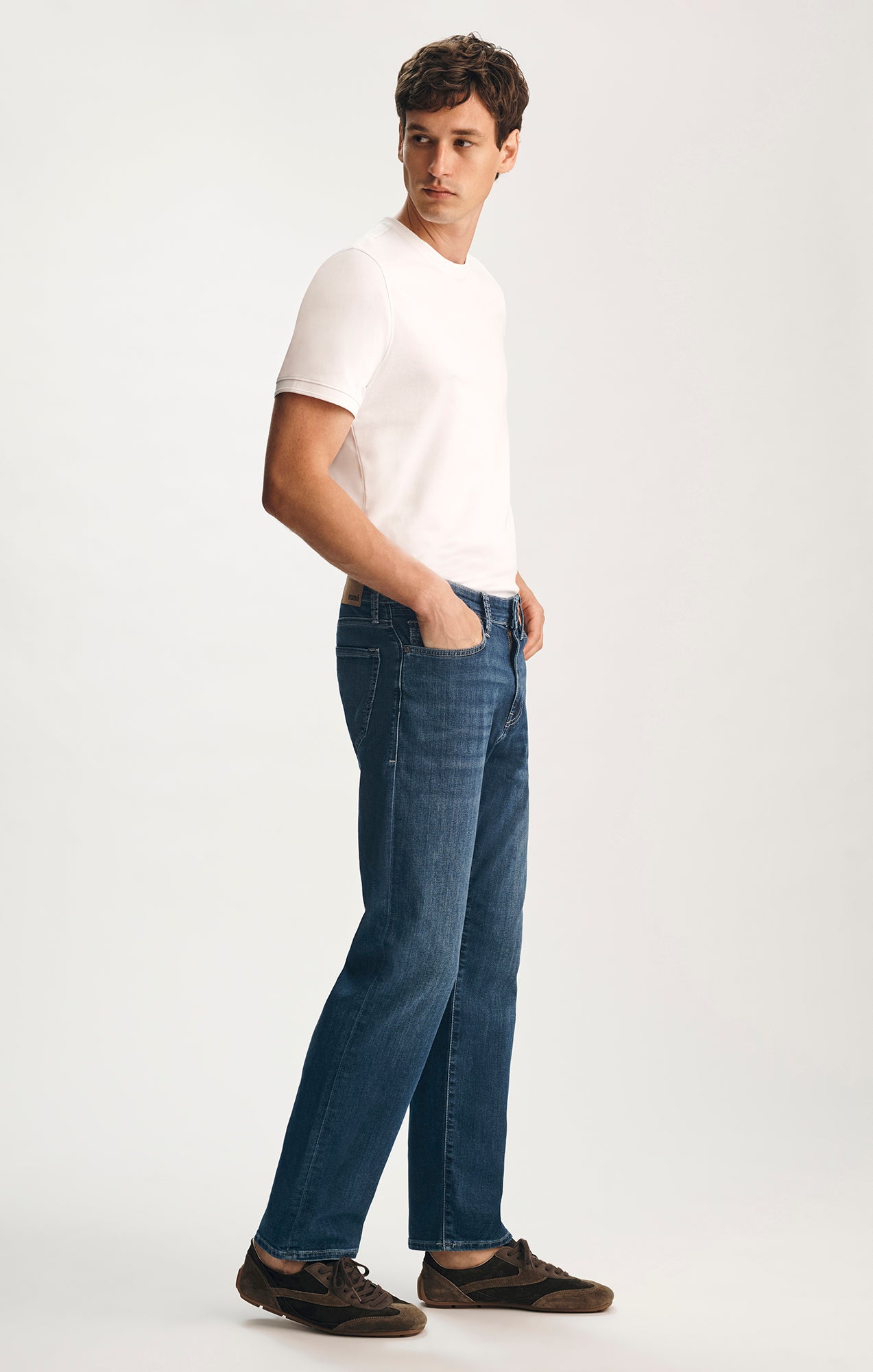 Mavi Men's Zach Straight Leg In Mid Brushed Nashville – Mavi Jeans