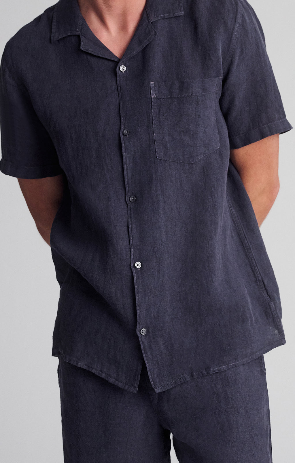 LINEN SHORT SLEEVE SHIRT IN PERISCOPE - Mavi Jeans