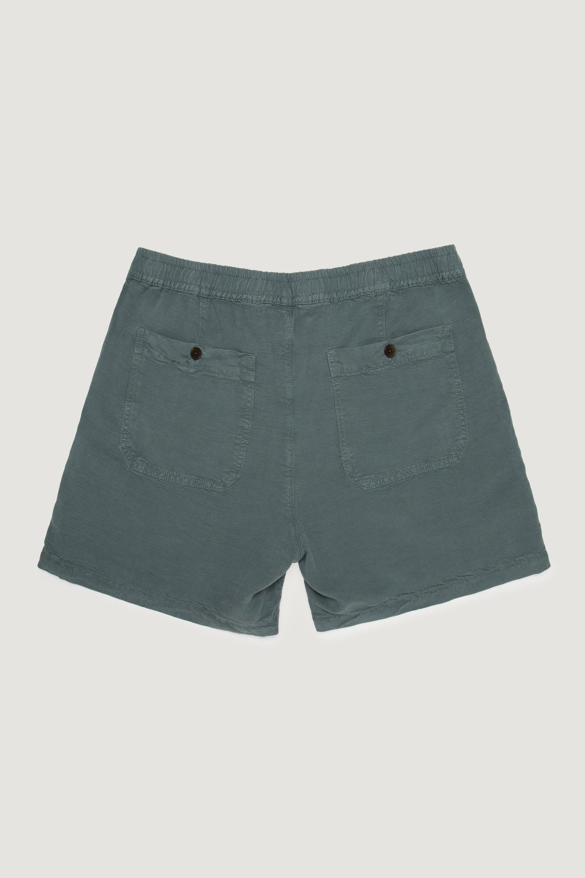 DAXON SHORTS IN TEAL LINEN