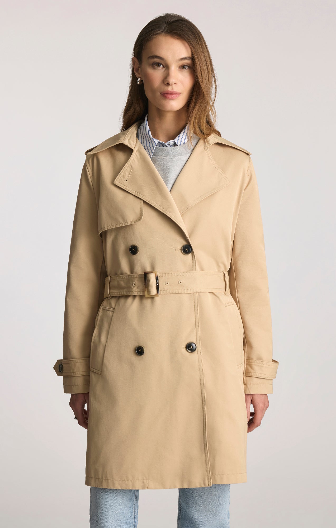 deres Margaux / light tailored coat 美品 Mavi Women's Belted Trench Coat In Curds and Whey – Mavi Jeans