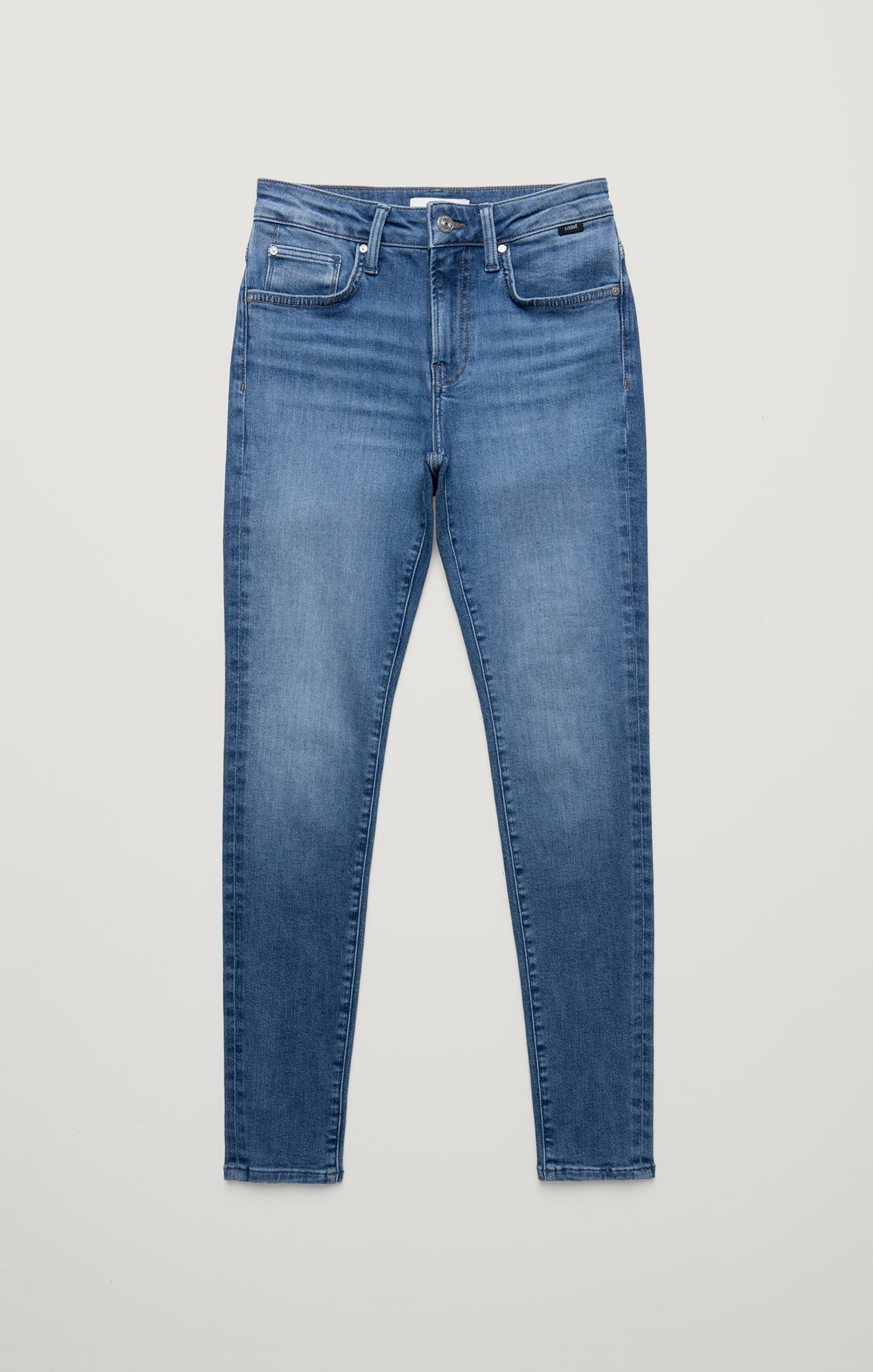 TESS SKINNY IN MID BRUSHED FLEX BLUE
