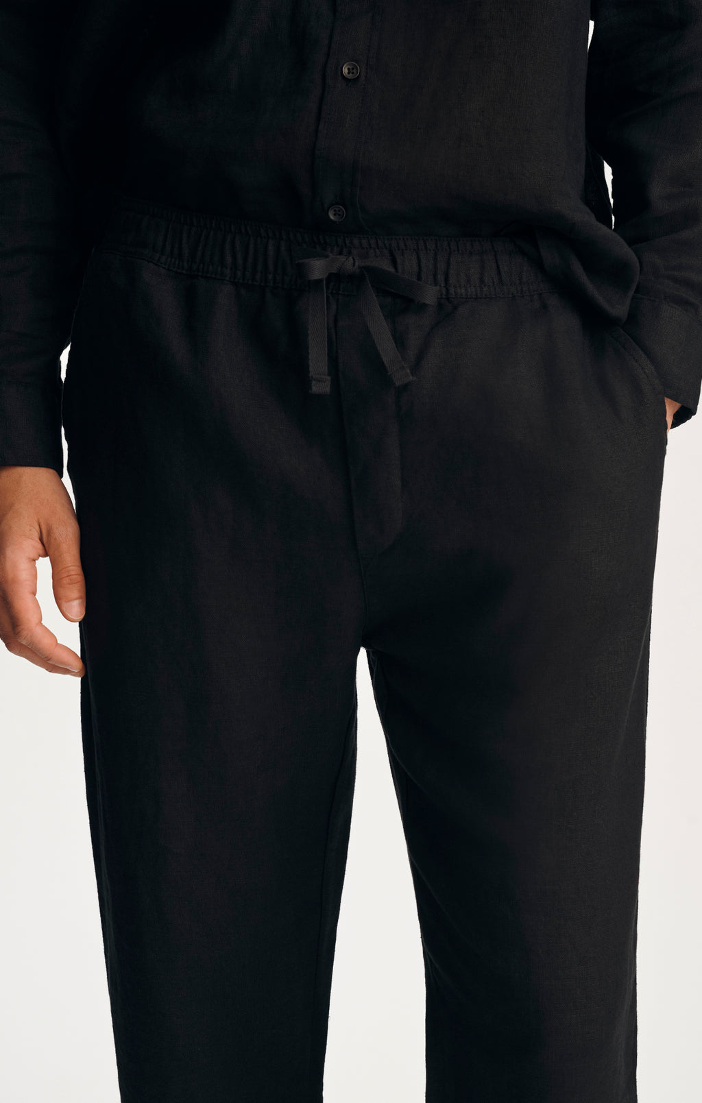 LINEN PANTS IN BLACK - Mavi Jeans