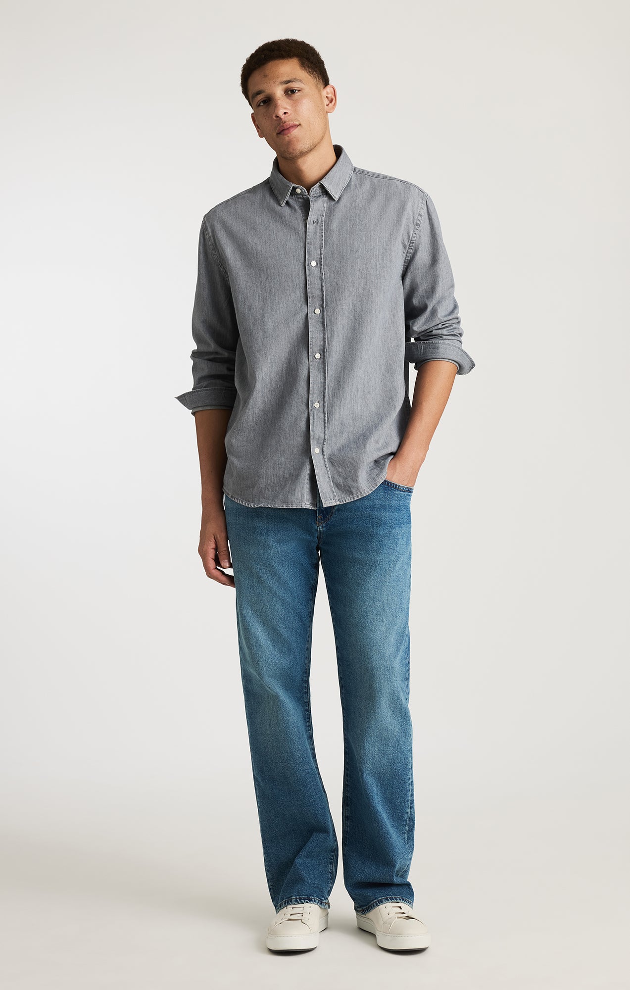 JOSH BOOTCUT IN DARK BRUSHED CLASSIC DENIM